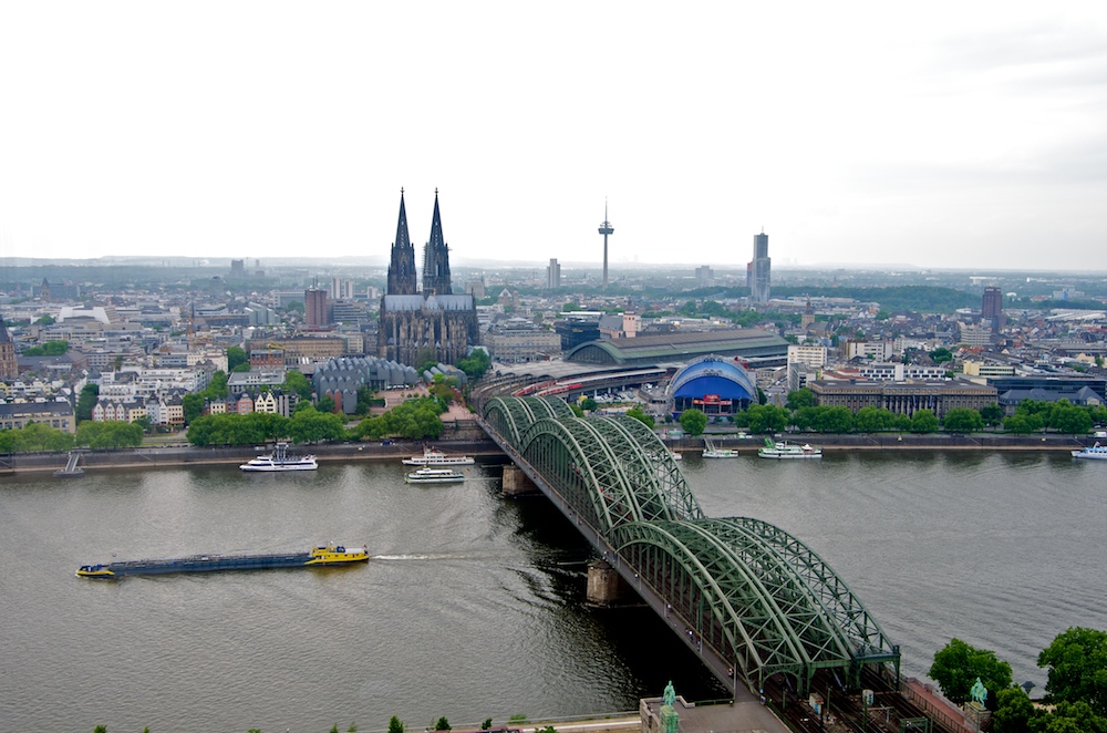 Blick vom Kölner Triangle auf die Innenstadt