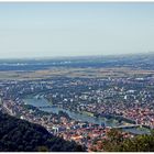 Blick vom Königsstuhl auf Heidelberg.