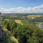 Blick vom Königstein in die Elblandschaft in Richtung Nordwesten