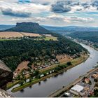 Blick vom Königstein zum Lilienstein