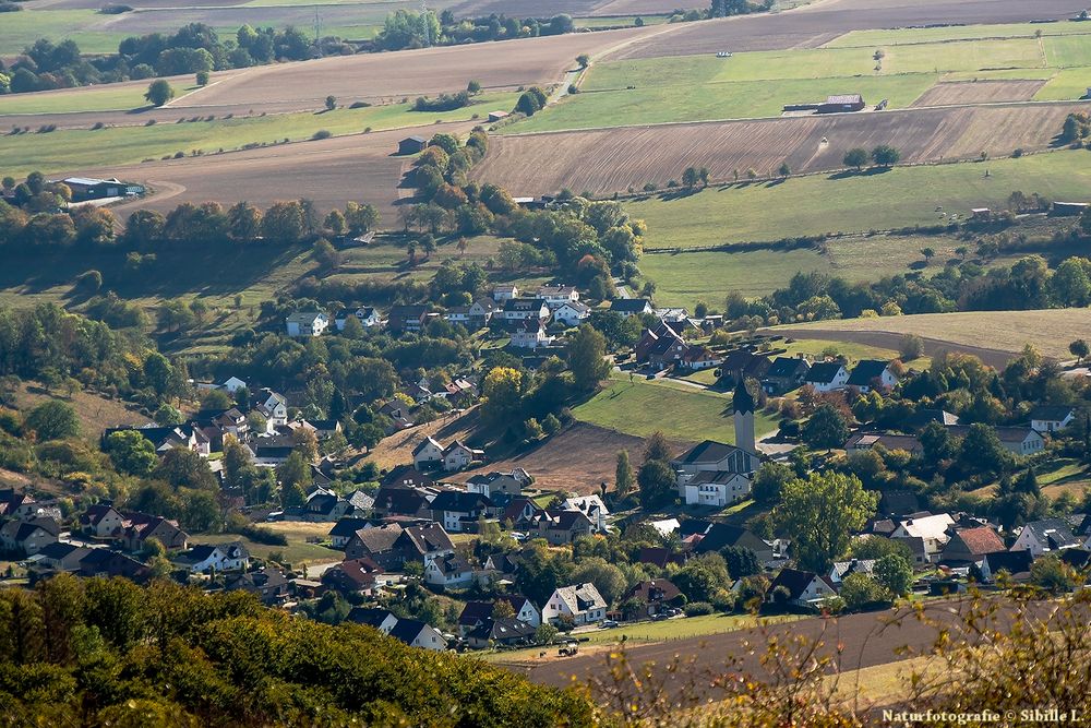 Blick vom Köterberg ins Tal