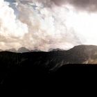 Blick vom Kotzen (Vorkarwendel) nach Süden.