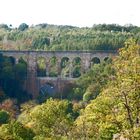 Blick vom Kreuzfelsen in Waldheim zum Diedenhainer Viadukt