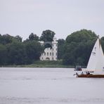 Blick vom Krughorn zur Pfaueninsel