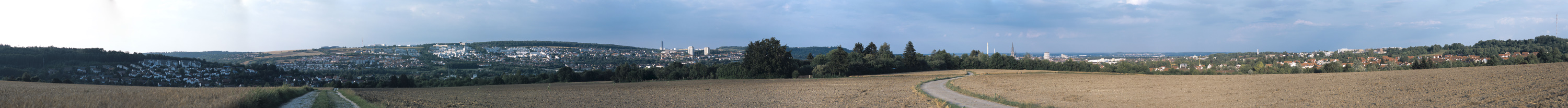 Blick vom Kuhberg auf Ulm