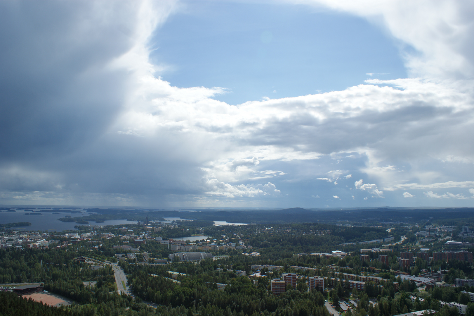 Blick vom Kuopio Tower in Finland