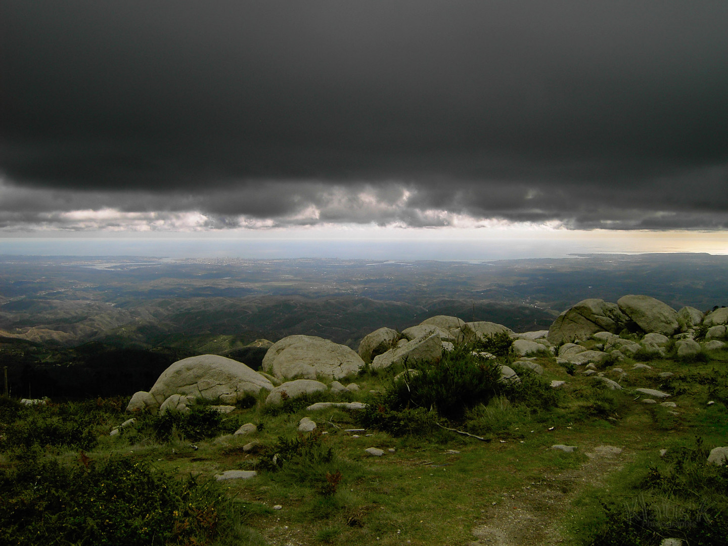 Blick vom Landesinneren zur Algarve 