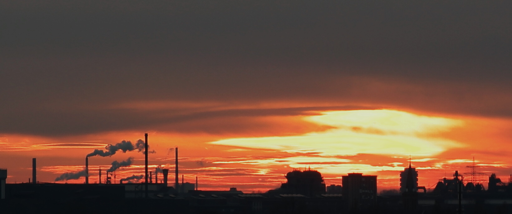 Blick vom Landschaftspark Duisburg