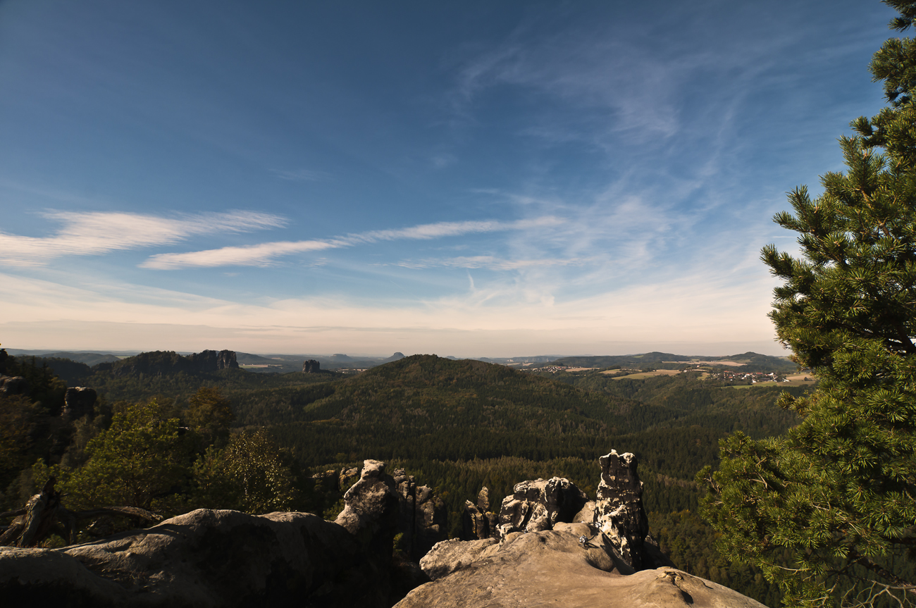 *** Blick vom Langen Horn ( Affensteine ) ***