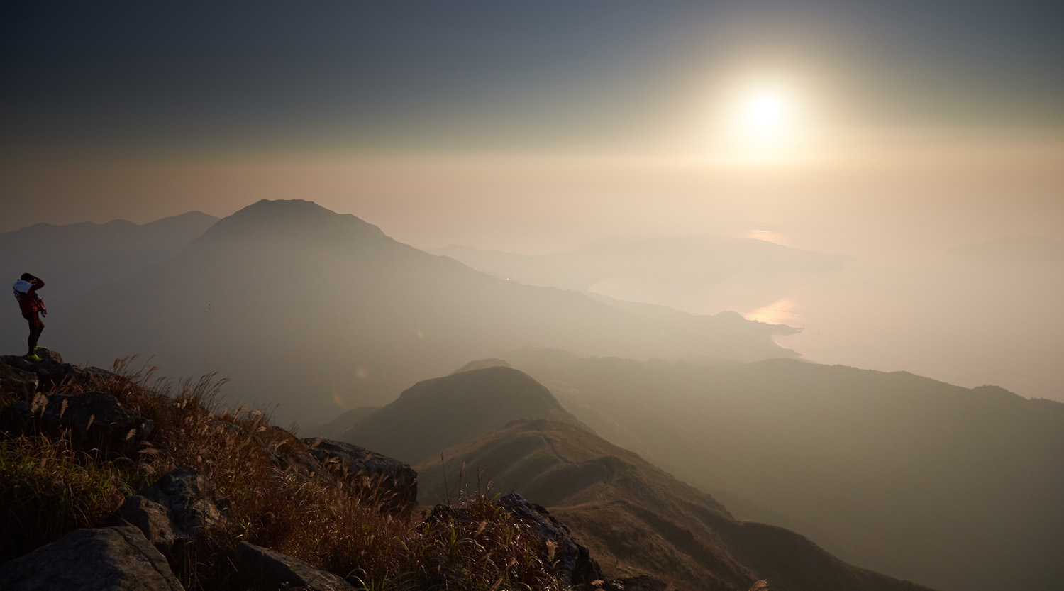 Blick vom Lantau Peak, Hongkong