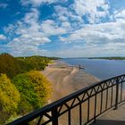 Blick vom Leuchtturm auf den Wittenbergener Strand