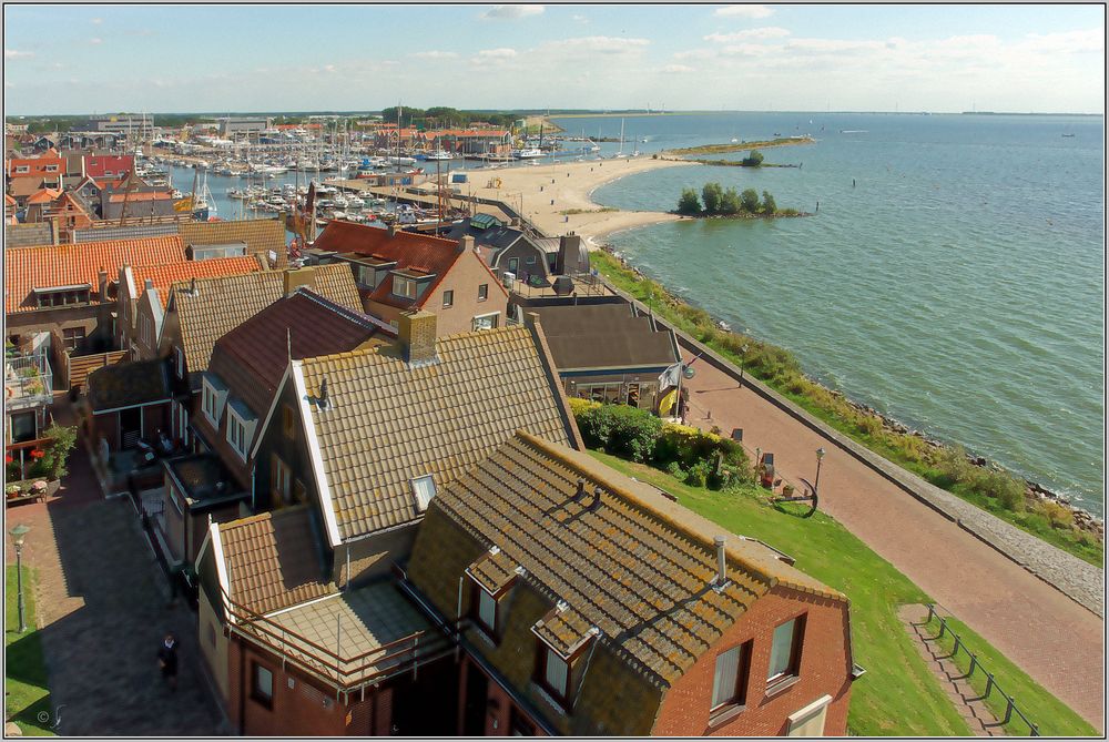 Blick vom Leuchtturm auf Urk