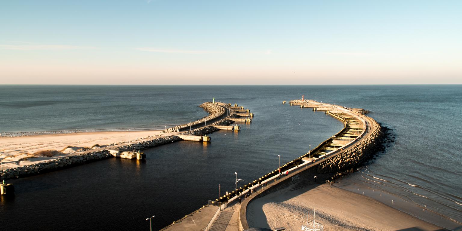 Blick vom Leuchtturm Kolberg