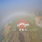 Blick vom Leuchtturm mit Sonne im Rücken  -  view from lighthouse with sun in the back