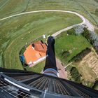 Blick vom Leuchtturm Westerheversand