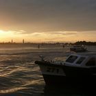 Blick vom Lido auf Venedig