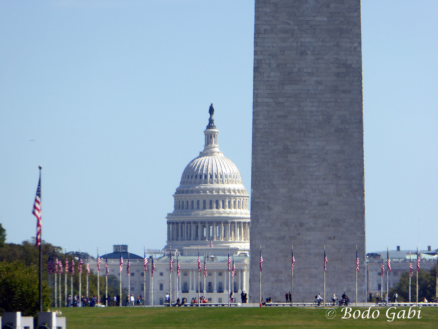 Blick vom Lincoln Memorial zum Kapitol
