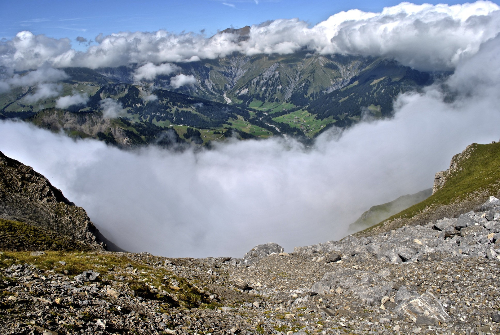 Blick vom Lohner auf Adelboden