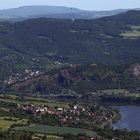 Blick vom Lovosgipfel das herrliche Tal der Labe(Elbe) flußabwärts...