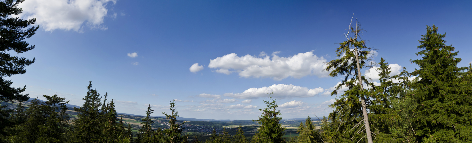 Blick vom Luisenburg-Felsenlabyrinth