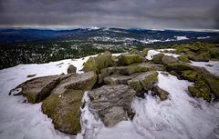 Blick vom Lusen auf den Rachel 