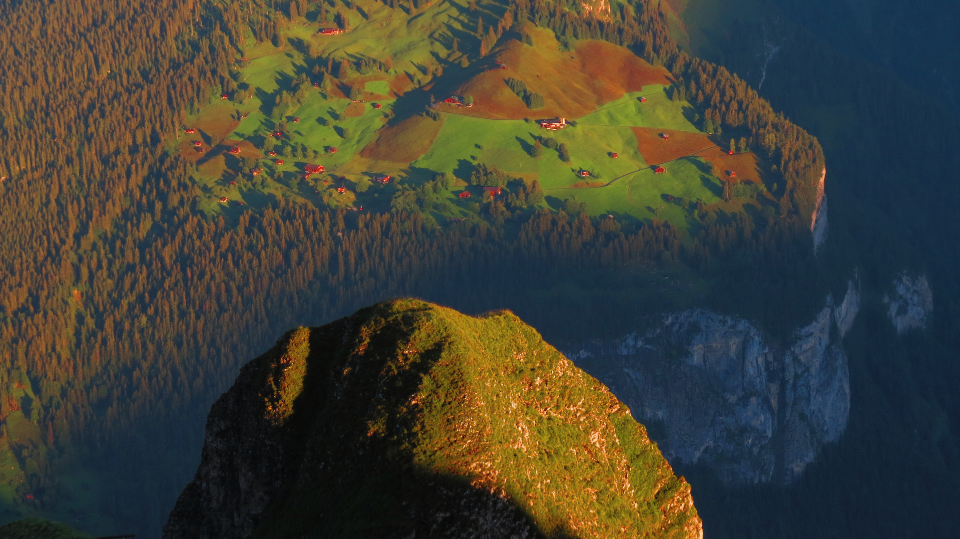 Blick vom Männlichen ins Lauterbrunnental