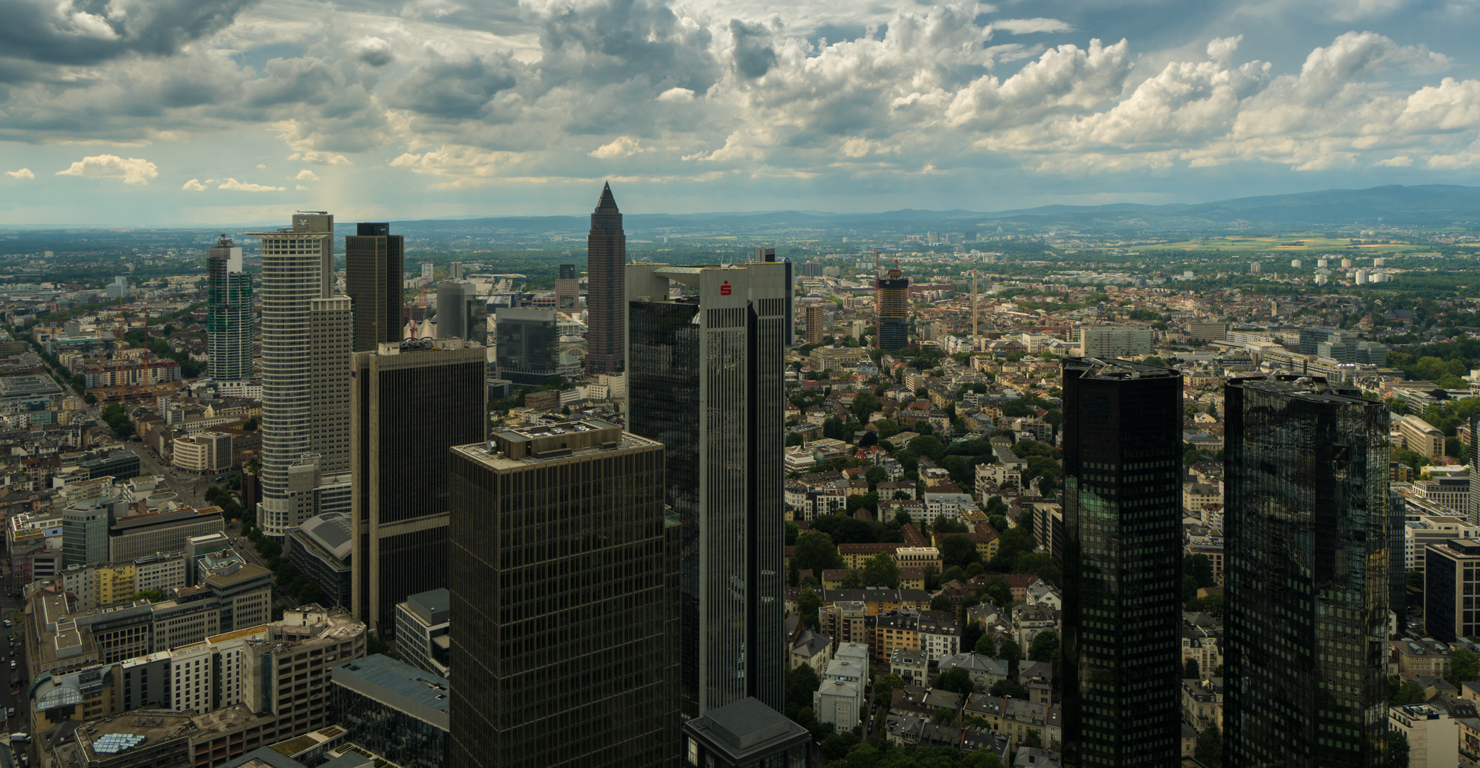 Blick vom Maintower in Frankfurt am 20.06.2019