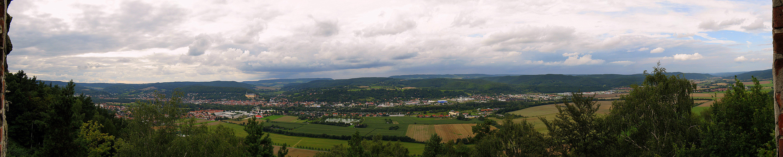 Blick vom Marienturm auf Rudolstadt