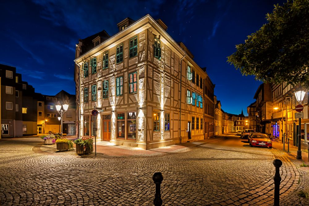 Blick vom Markt in eine Seitengasse