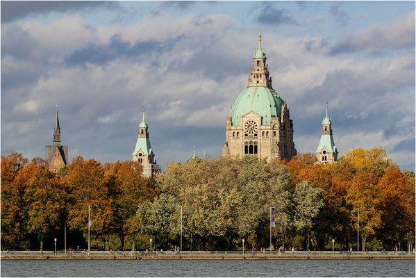 Blick vom Maschsee auf Hannover