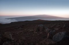 Blick vom Mauna Kea auf Mauna Loa