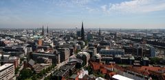 Blick vom Michel über Hamburg