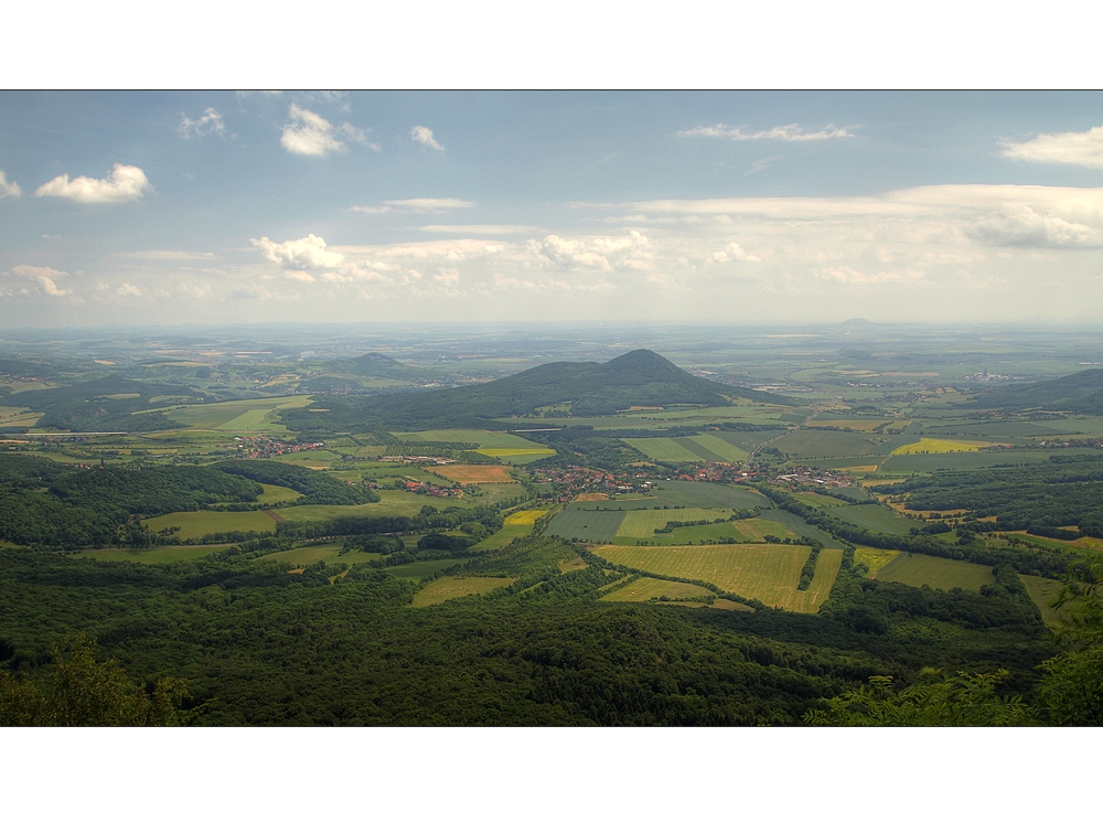 Blick vom Milesovka (Böhmen)