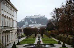 Blick vom Mirabellgarten auf die Festung (mitte Nov. 2012)