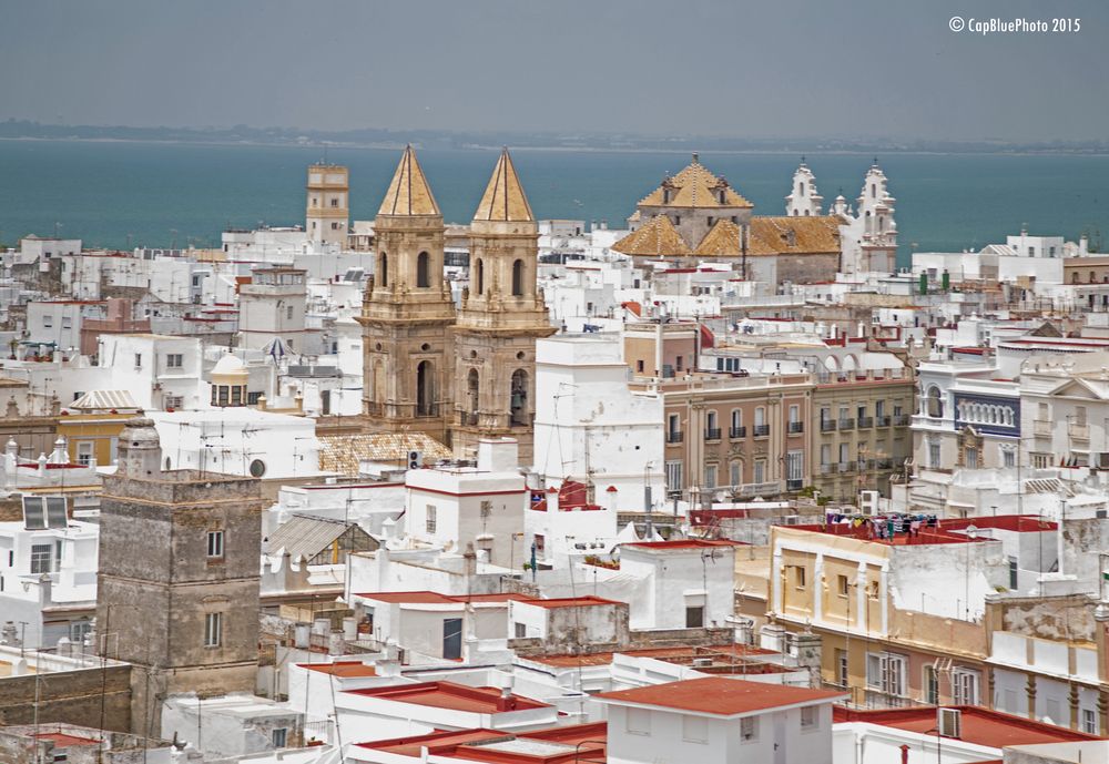 Blick vom Mirador Travira auf Cadiz