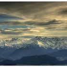 Blick vom Mittag in die Allgäuer Alpen