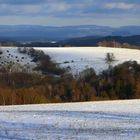 Blick vom Mittleren Osterzgebirge nach Norden am 06. Januar 2022