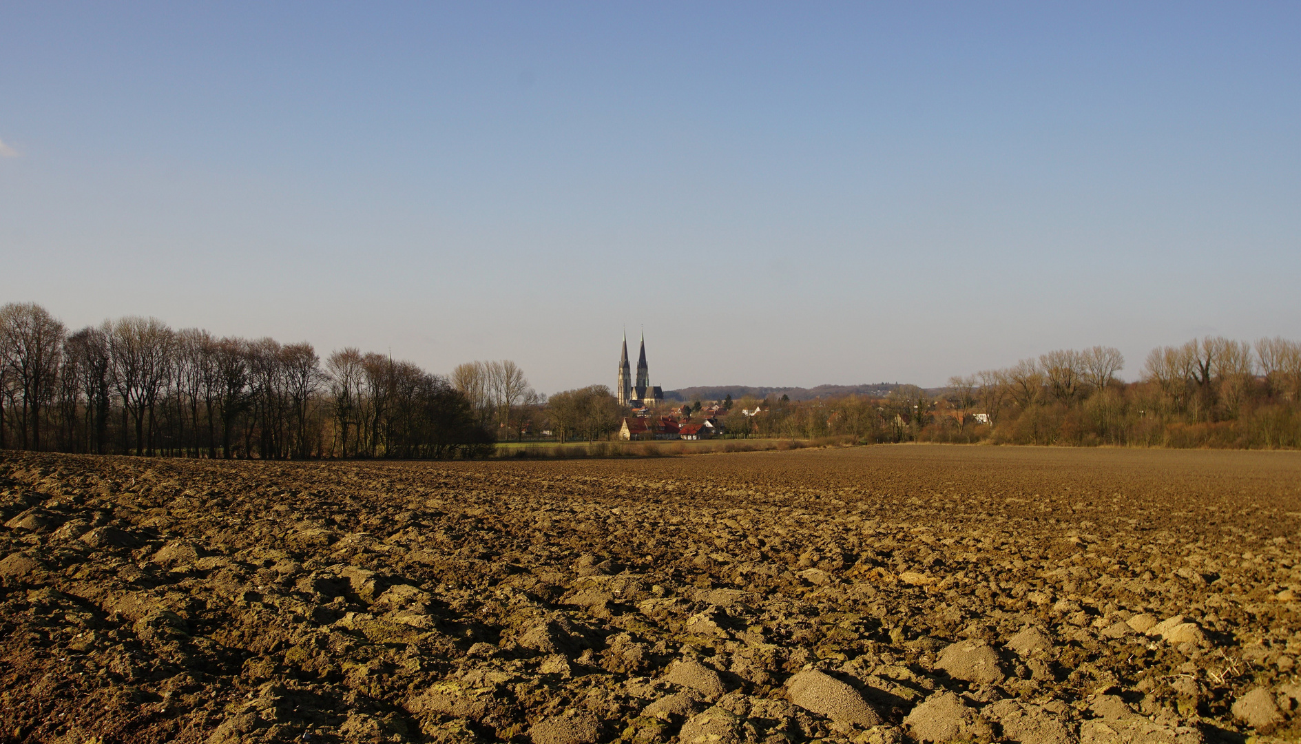 Blick vom Möllerings Hügel auf Billerbeck...