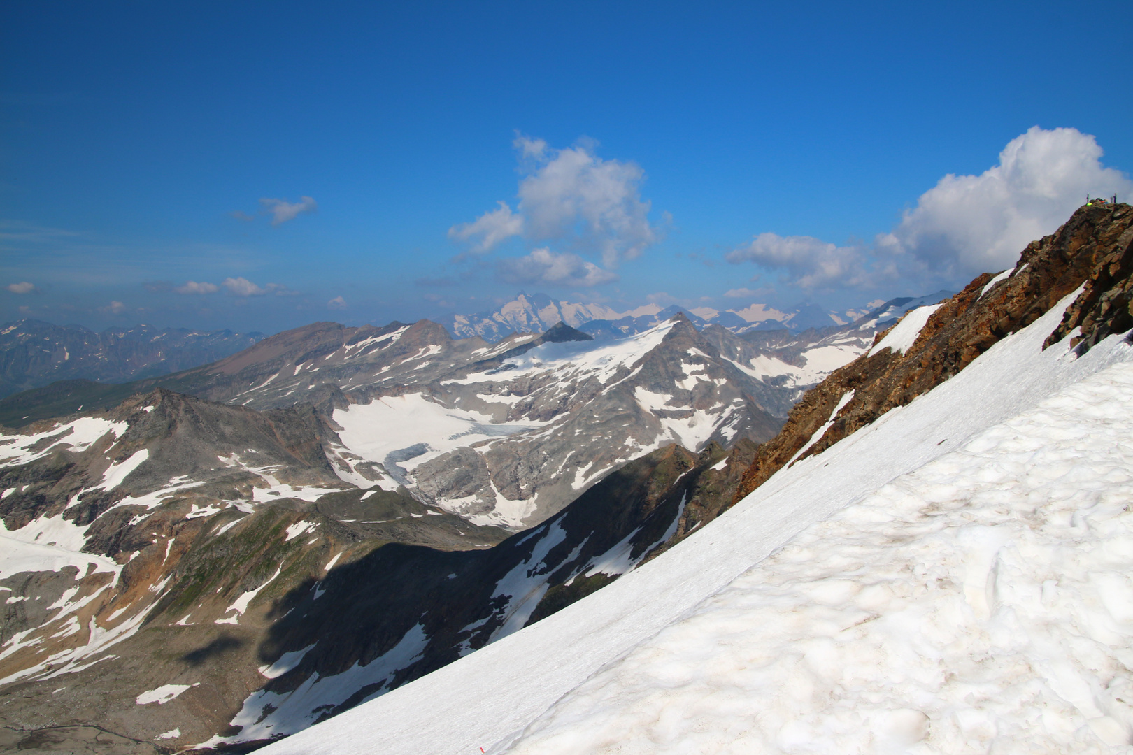 Blick vom Mölltaler Gletscher Richtung Großglockner