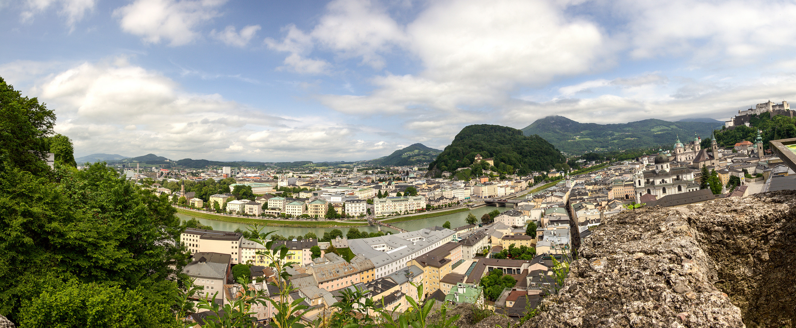 Blick vom Mönchsberg auf die Neustadt