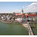 Blick vom Molenturm auf Friedrichshafen