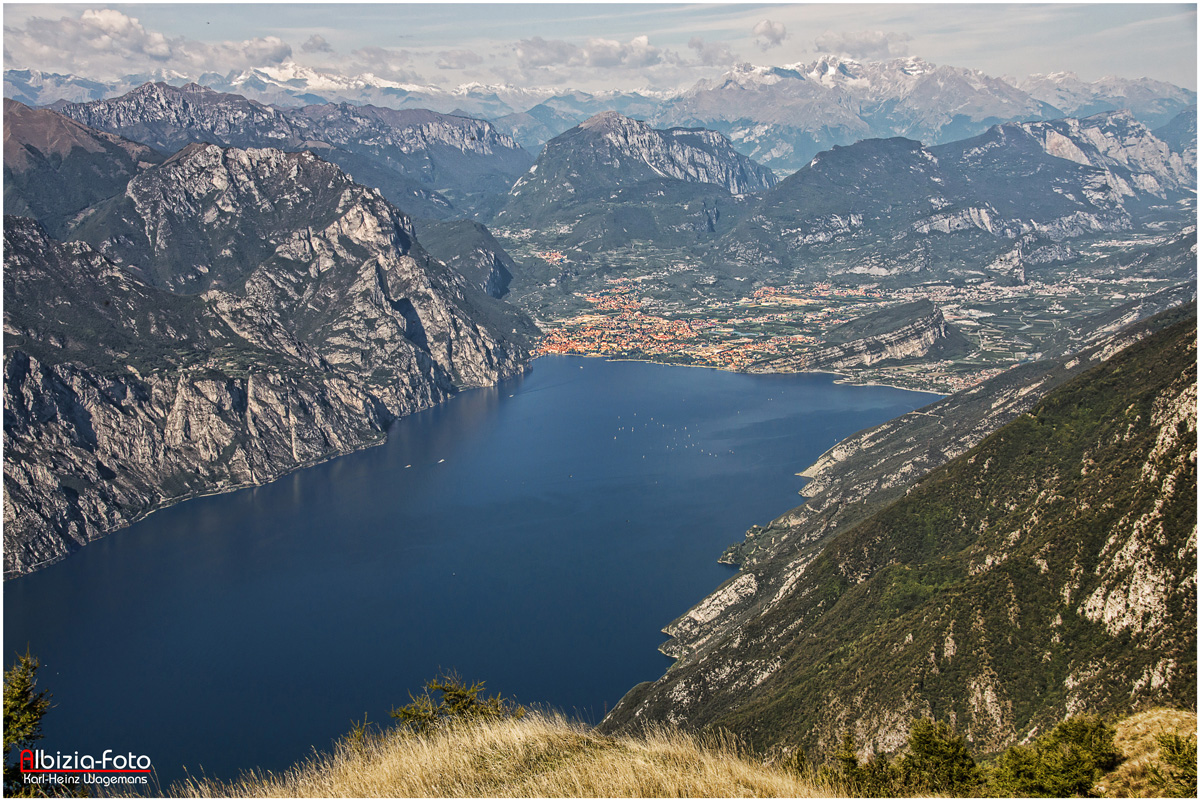 Blick vom Monte Baldo am Gardasee