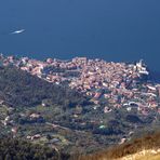 Blick vom Monte Baldo auf Malcesine