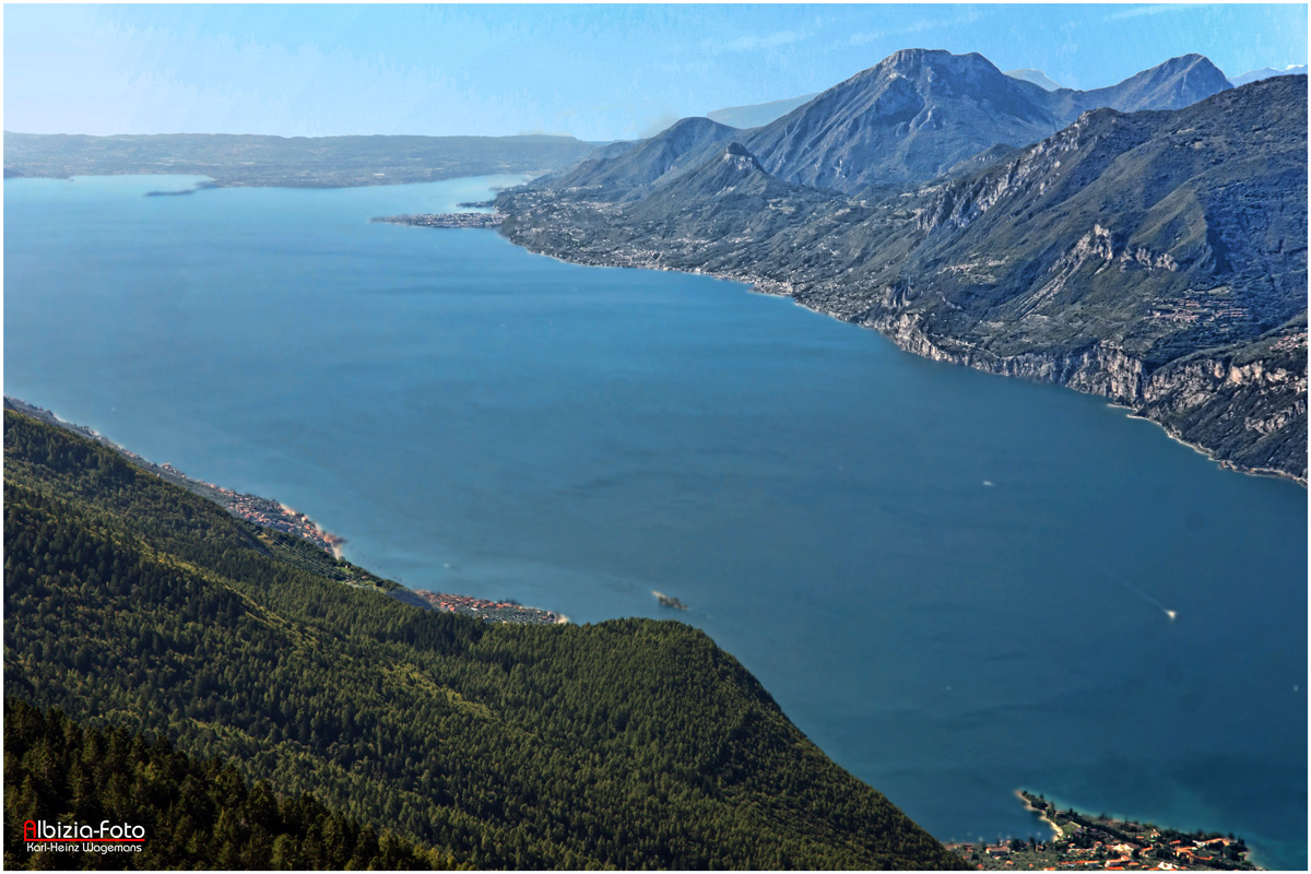 Blick vom Monte Baldo, Gardasee