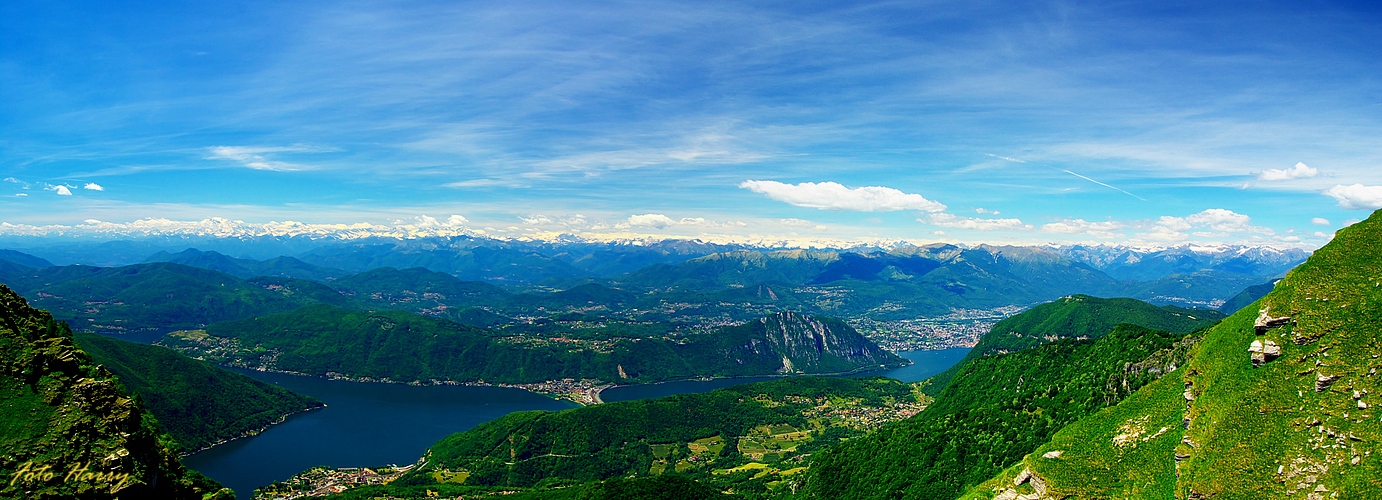 Blick vom Monte Generoso. (Tessin)