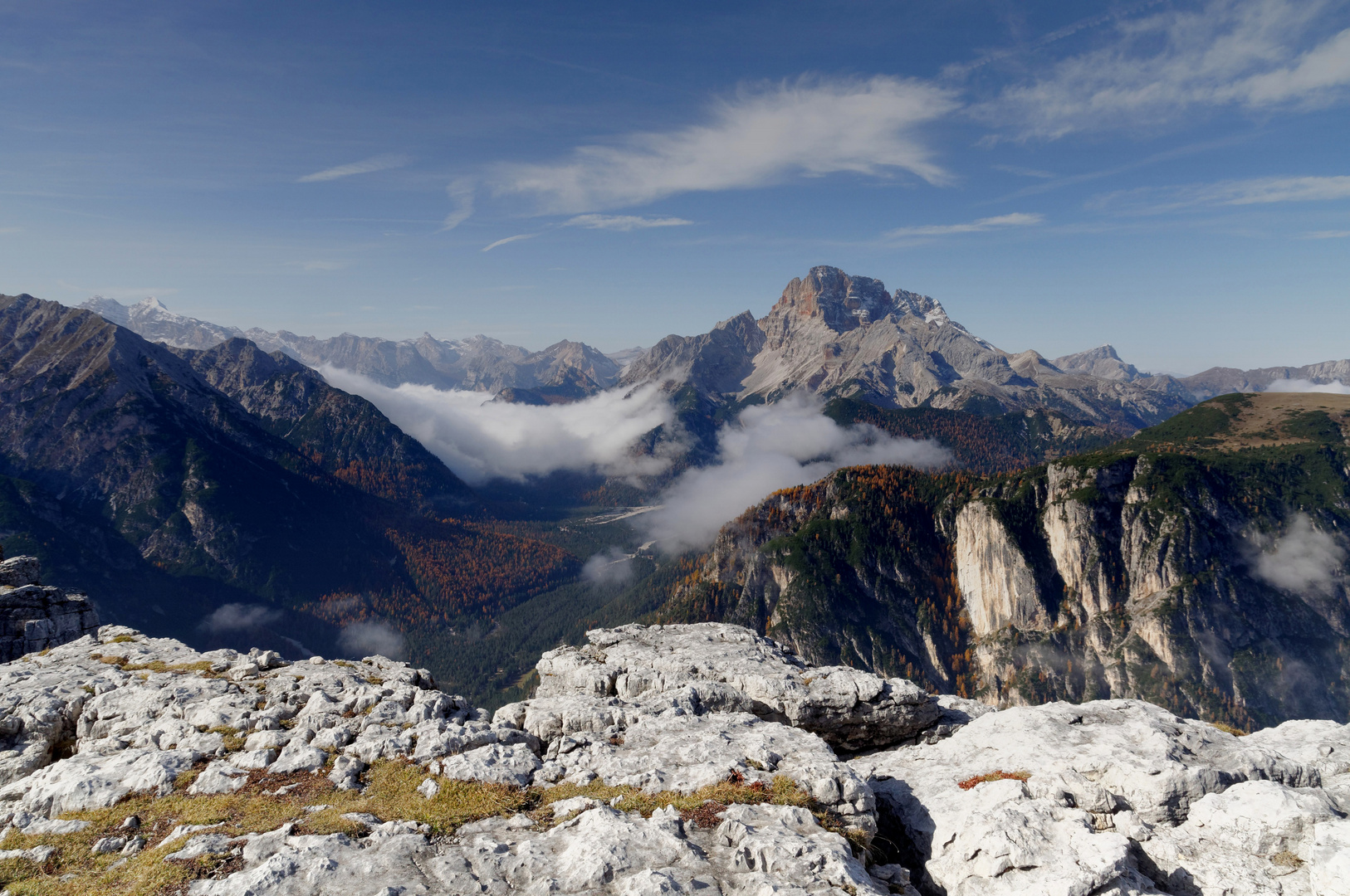 Blick vom Monte piano übers Höhlensteintal