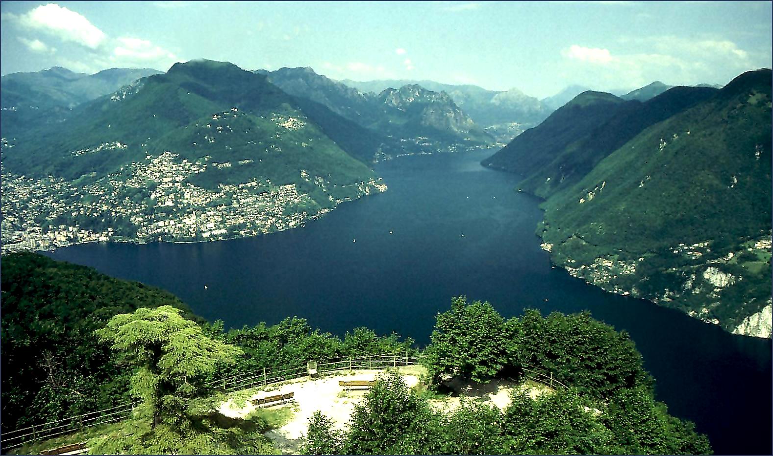 Blick vom Monte San Salvatore....