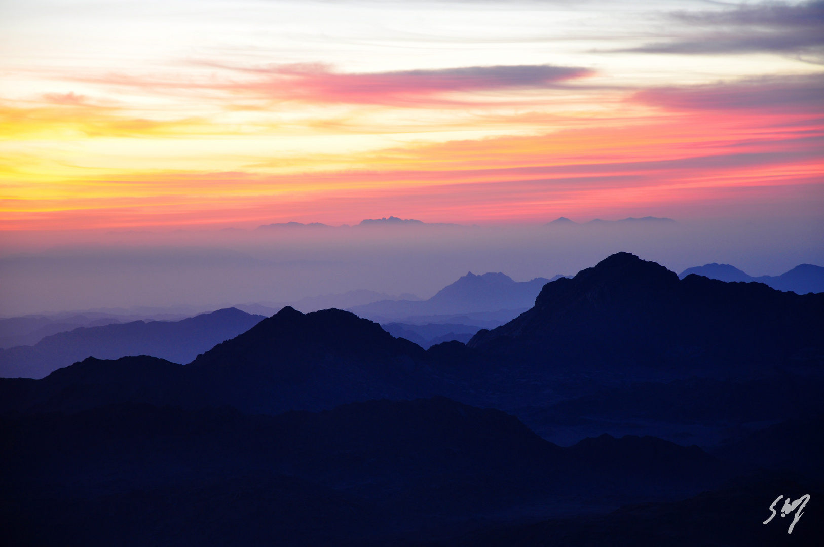 Blick vom Mosesberg im Sinai