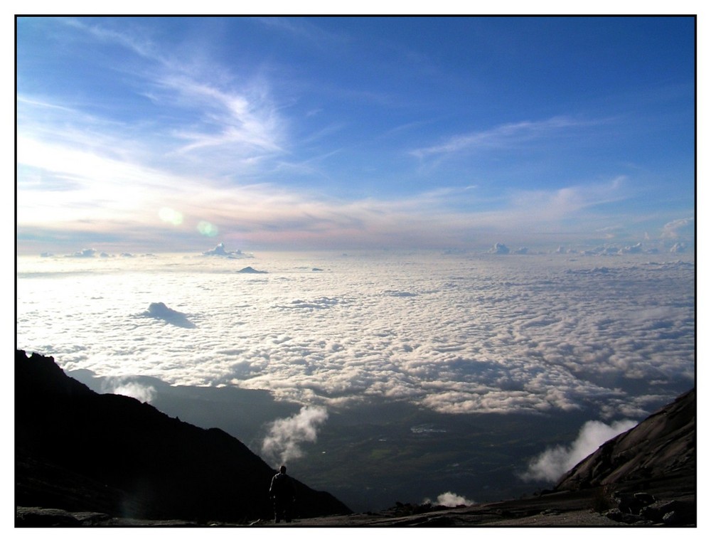 Blick vom Mount Kinabalu auf ca.4000 m