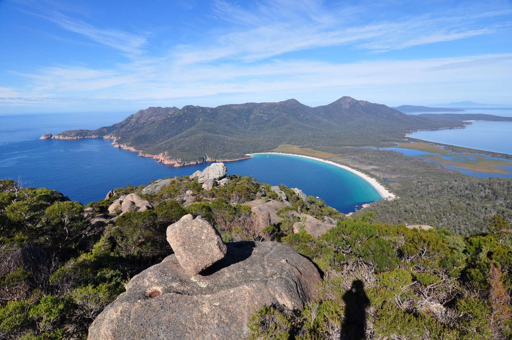 Blick vom Mt. Amos zur Wineglass Bay (TAS)